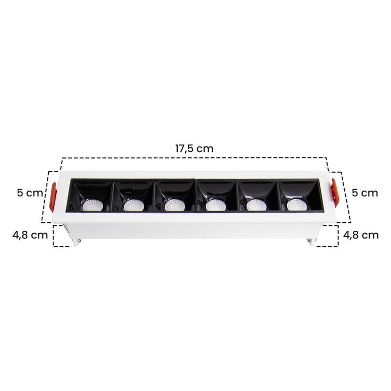 Spot LED Embutir Picco 14W 2700K IRC90 Preto/Branco 4993 ST3228