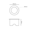 Mini Luminária Embutir LED 0,3W 2700k IP66 3971 ST1626 *