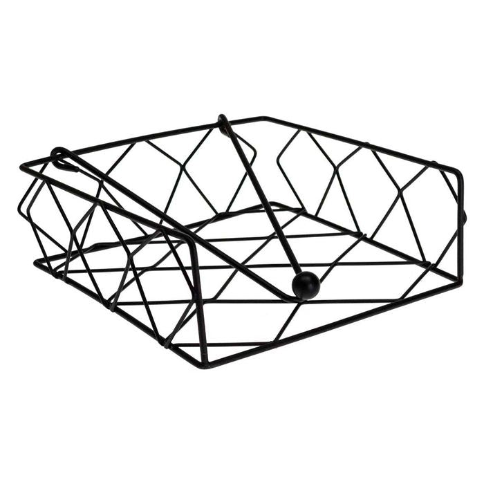 Porta Guardanapo Metal Aramado Quadrado 19x19cm ZL0035 St1646