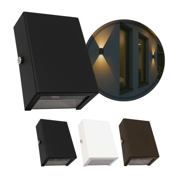 Arandela Slim 2 Focos Alumínio p/G9 Externa Parede Muro ST3144