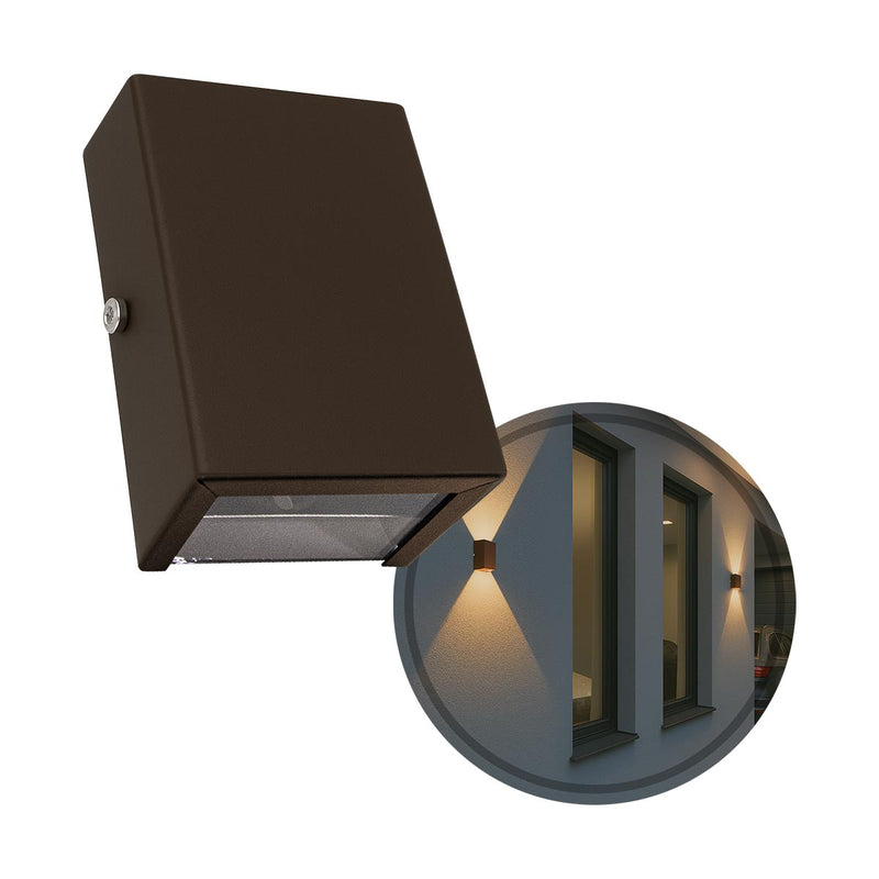 Arandela Slim 2 Focos Alumínio p/G9 Externa Parede Muro ST3144