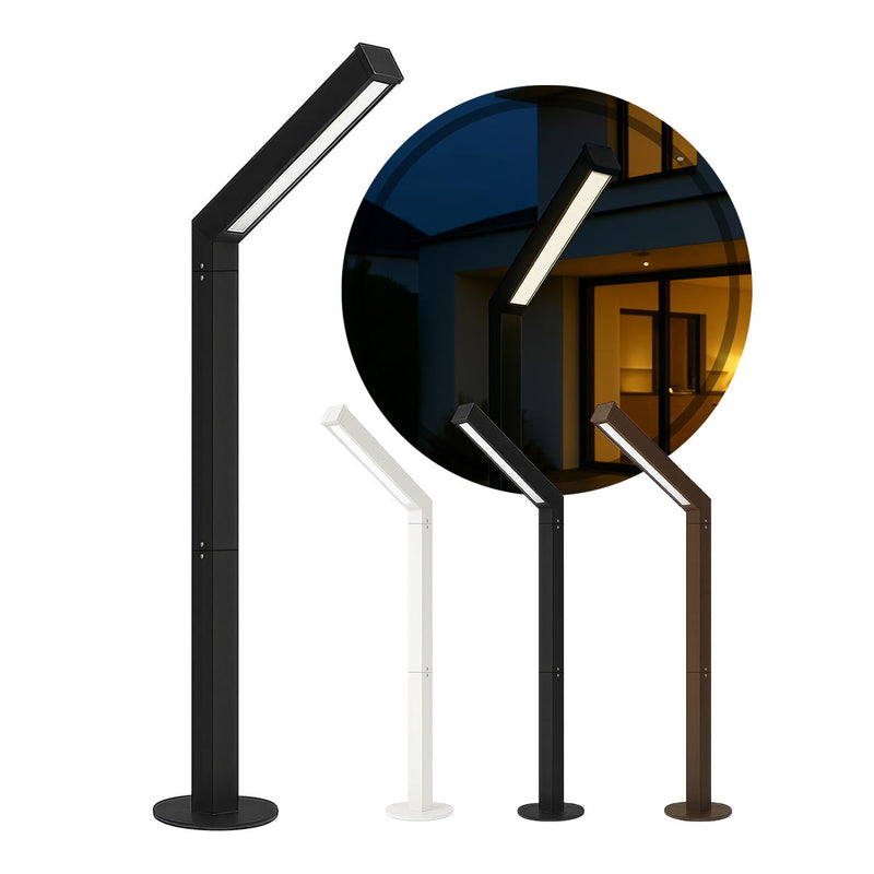 Poste Balizador Luminária Jardim Externo Ravi Max T8 St3168 - Marrom