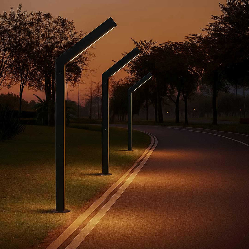 Poste Balizador Luminária Jardim Externo Ravi Max T8 St3168 - Marrom