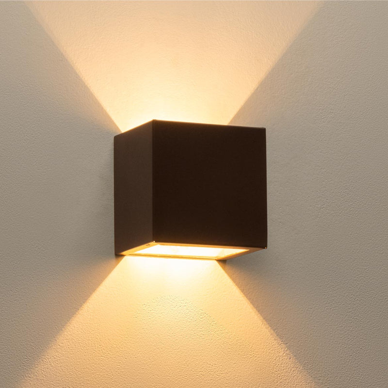Arandela Marrom 2 Facho Luminária Externa Interna Muro Parede St397