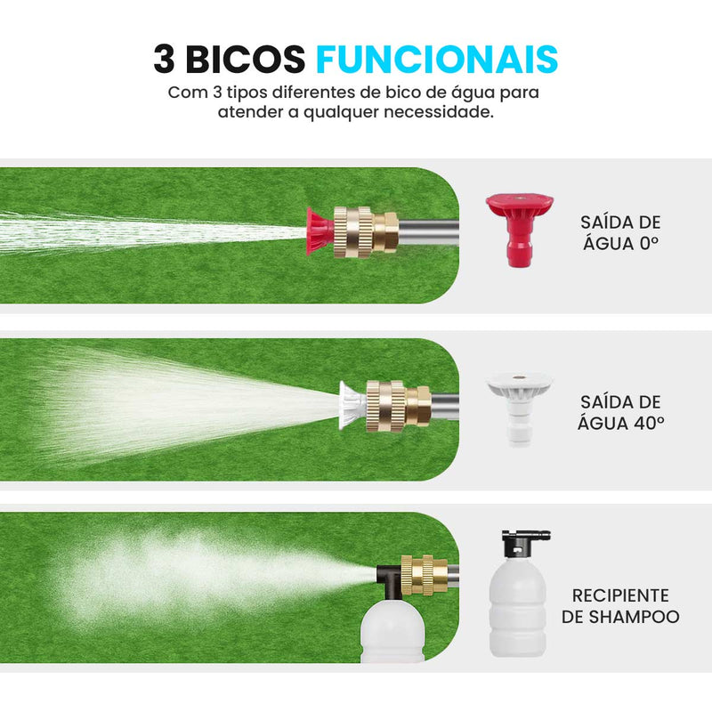 Lavadora Lavajato de Alta Pressão Portatil s/ Fio 500PSI SAIDER SA0005