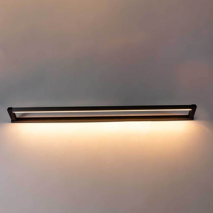 Arandela Fit Preta Led 13,2w Luz Direcionável 3000k 110V Newline AR15004LED1-PT St2064