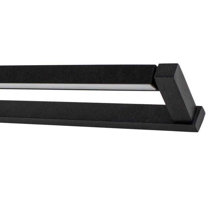 Arandela Fit Preta Led 13,2w Luz Direcionável 3000k 110V Newline AR15004LED1-PT St2064