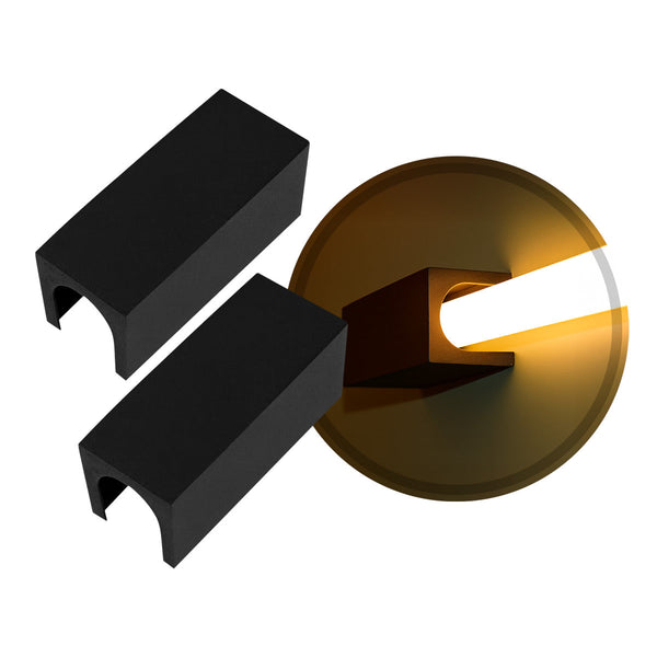 Par de Conexão Conecta 1 Saída Preto p/ Tubular T8 60 ou 120cm Starlumen ST3081 - 2un
