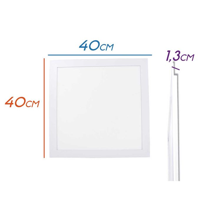 kit 2 Painel Plafon Led 40w Embutir 40x40cm 3000k St1453