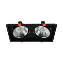 Spot Luminária Teto Retangular Embutir Loyo p/ 2xAR111 Nordecor ST3235