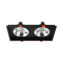 Spot Luminária Teto Retangular Embutir Loyo p/ 2xAR111 Nordecor ST3235