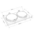 Spot Luminária Teto Retangular Embutir Loyo p/ 2xAR111 Nordecor ST3235
