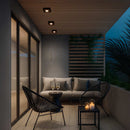 Spot Luminária Slim Sobrepor Teto Beiral Alumínio LED 7W Branco Frio Externo ST3250