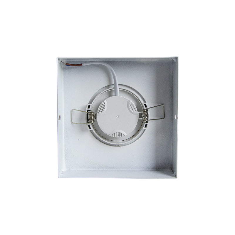 Spot Luminária Slim Sobrepor Teto Beiral Alumínio LED 7W Branco Frio Externo ST3250