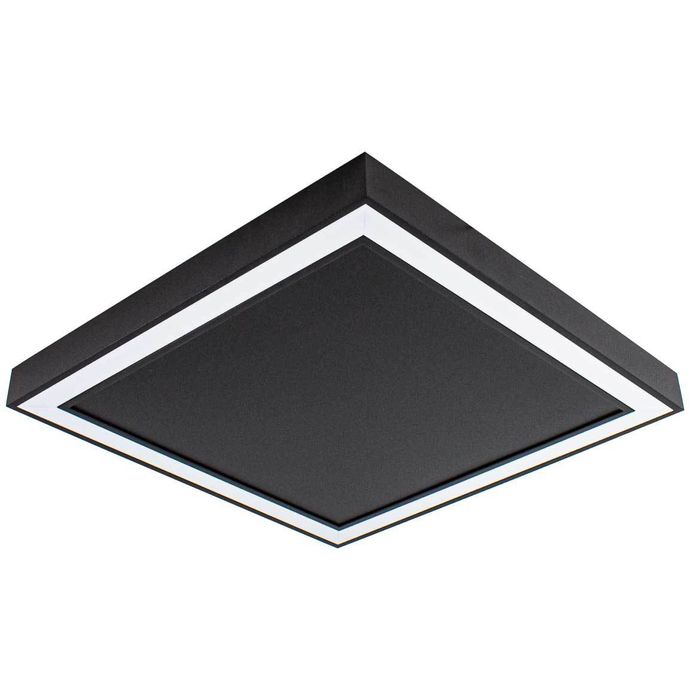 Plafon Sobrepor Fit Edge Preto Led 33,6w 3000k 42cm Newline PL0123LED3-PT St1999