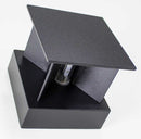 Arandela Efeito 2 Fachos Regulável LED 5W Branco Quente ST423 - Preta