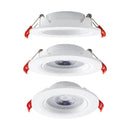 Spot Led Smd Redondo de Embutir Teto 7w Branco Quente 3000k Orientável St3318