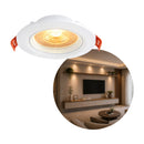 Spot Led Smd Redondo de Embutir Teto 7w Branco Quente 3000k Orientável St3318