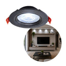 Spot Led Smd Redondo de Embutir Teto 7w Branco Frio 6000k Orientável St3318