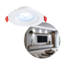 Spot Led Smd Redondo de Embutir Teto 7w Branco Frio 6000k Orientável St3318