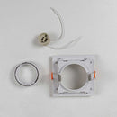 Spot de Embutir Quadrado Recuado em ABS Branco 1xGU10 p/ Lâmpada MR16 ST2348
