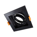 Spot de Embutir Quadrado Recuado em ABS Preto 1xGU10 p/ Lâmpada MR16 ST2348