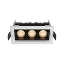 Spot de Embutir Triplo Articulado New Pixel 12W 2700K 30° Branco e Preto em Alumínio ST3364