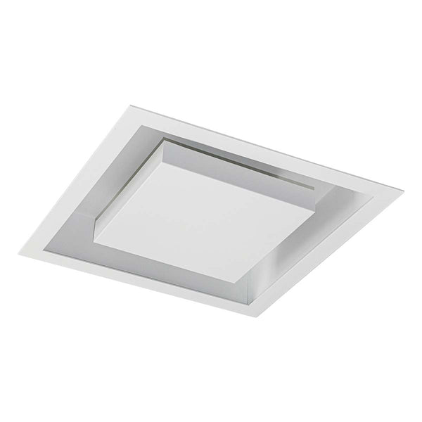 Plafon Embutir Quadrado 40x40cm Luz Indireta p/ 4xE27 20140 ST3102