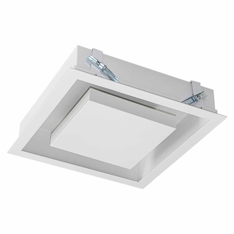 Plafon Embutir Quadrado 40x40cm Luz Indireta p/ 4xE27 20140 ST3102