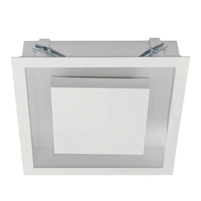 Plafon Embutir Quadrado 40x40cm Luz Indireta p/ 4xE27 20140 ST3102