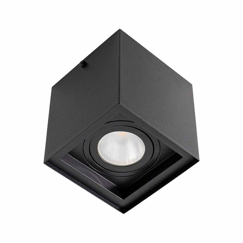 Plafon Spot Sobrepor Teto Box Preto P/ PAR20 Starlumen ST2755