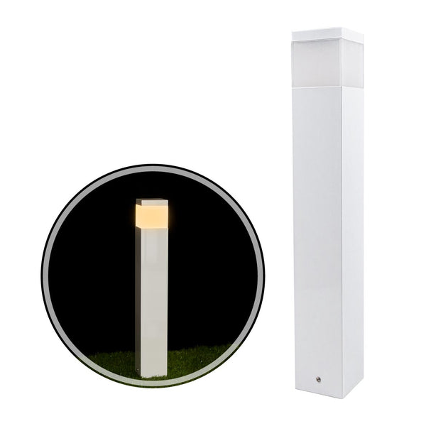 Poste Balizador Luminária de Jardim Grivor 50cm Starlumen ST222 - Branco