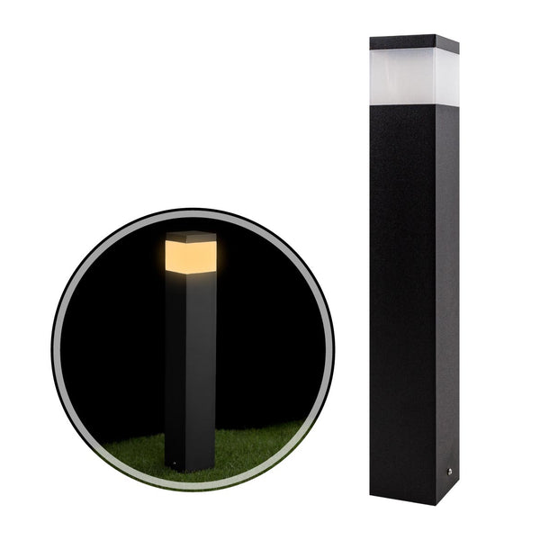 Poste Balizador Luminária de Jardim Grivor 50cm Starlumen ST222 - Preto