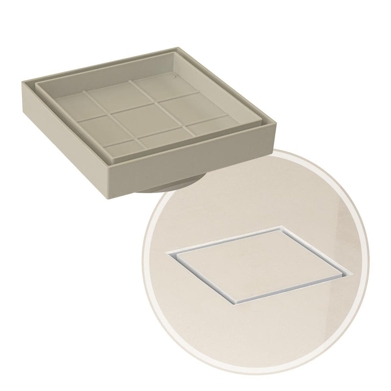 Ralo Oculto Invisivel Anti Inseto Piso Porcelanato Bege ST2781