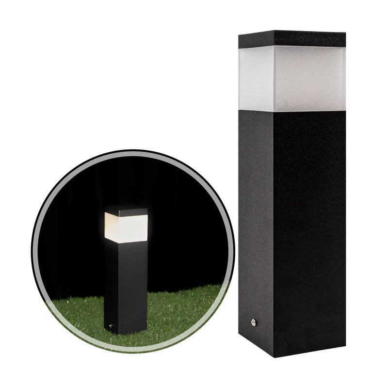 Poste Balizador Grivor 30cm P/ Jardim Em Alumínio Starlumen St1301 -  Preto