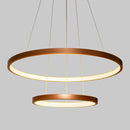 Lustre Pendente Anel LED 40W 2 Arcos 50cm QPD1301-CO St549 - Cobre