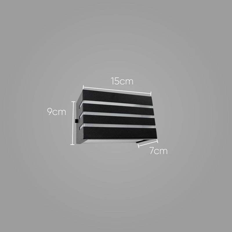 Arandela Frisada + Lâmpada Led 5w Luminária Externa St548