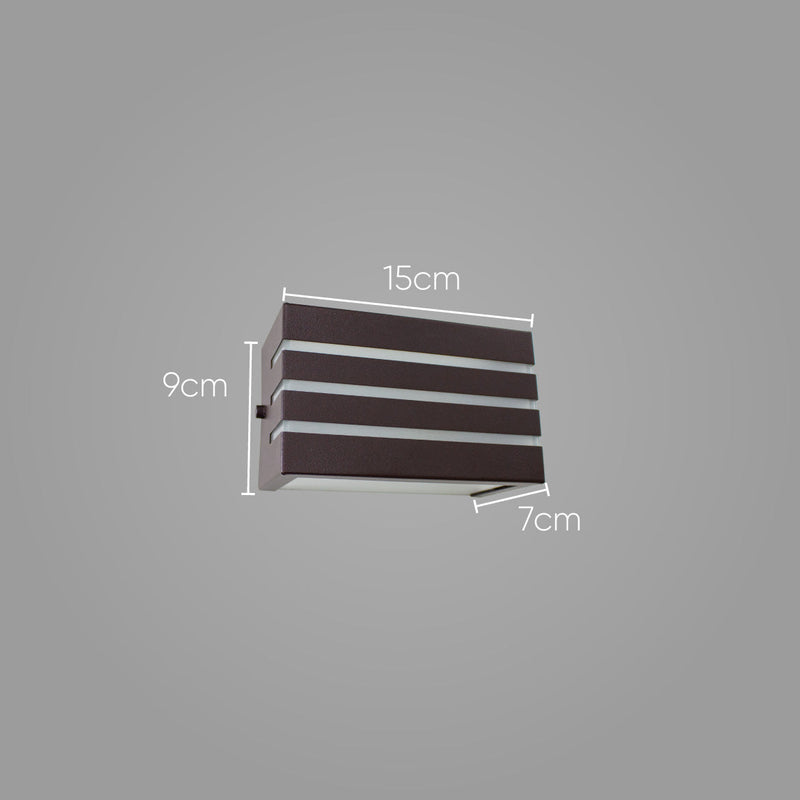 Arandela Frisada + Lâmpada Led 5w Luminária Externa St548