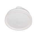 Plafon AIR PLUS Branco e Transparente LED 60W C/ Ventilador OPUS 88385 ST2915