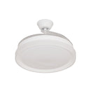 Plafon AIR PLUS Branco e Transparente LED 60W C/ Ventilador OPUS 88385 ST2915