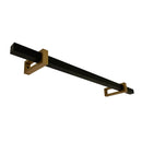 Arandela Plafon LED Olympic Preto e Dourado 25,5W Luz Quente 15016PRDR3K Enerlux ST3098