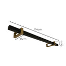 Arandela Plafon LED Olympic Preto e Dourado 25,5W Luz Quente 15016PRDR3K Enerlux ST3098