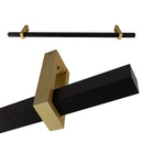Arandela Plafon LED Olympic Preto e Dourado 25,5W Luz Quente 15016PRDR3K Enerlux ST3098