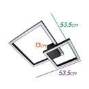 Plafon Arandela Fit Preto LED 58W Luz Direta ou Indireta 701LED3-PT ST1254