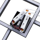 Plafon Arandela Fit Preto LED 58W Luz Direta ou Indireta 701LED3-PT ST1254