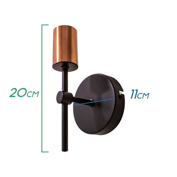 Luminária Arandela Torch Moderna Abajur P/ E27 QAR1349 St1398