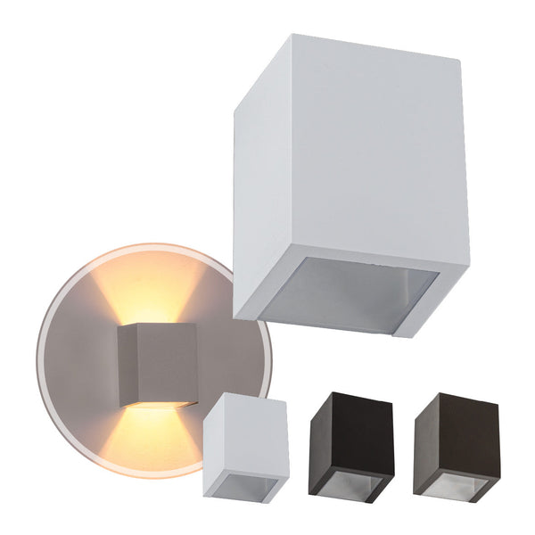 Arandela  Lumiária de Parede Efeito 2 Focos Sem Friso Box Policarbonato St1386