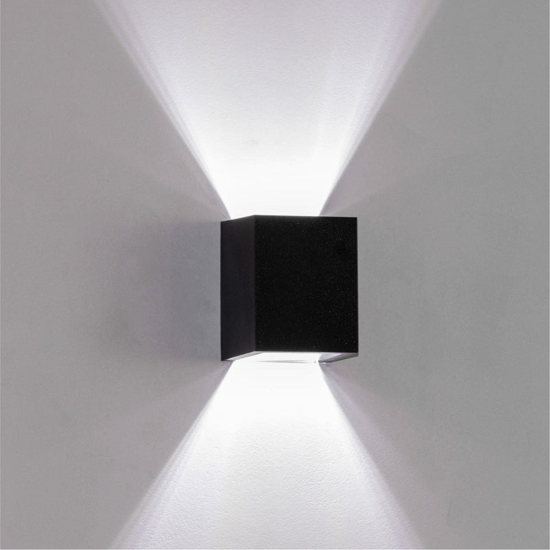 Arandela  Lumiária de Parede Efeito 2 Focos Sem Friso Box Policarbonato St1386