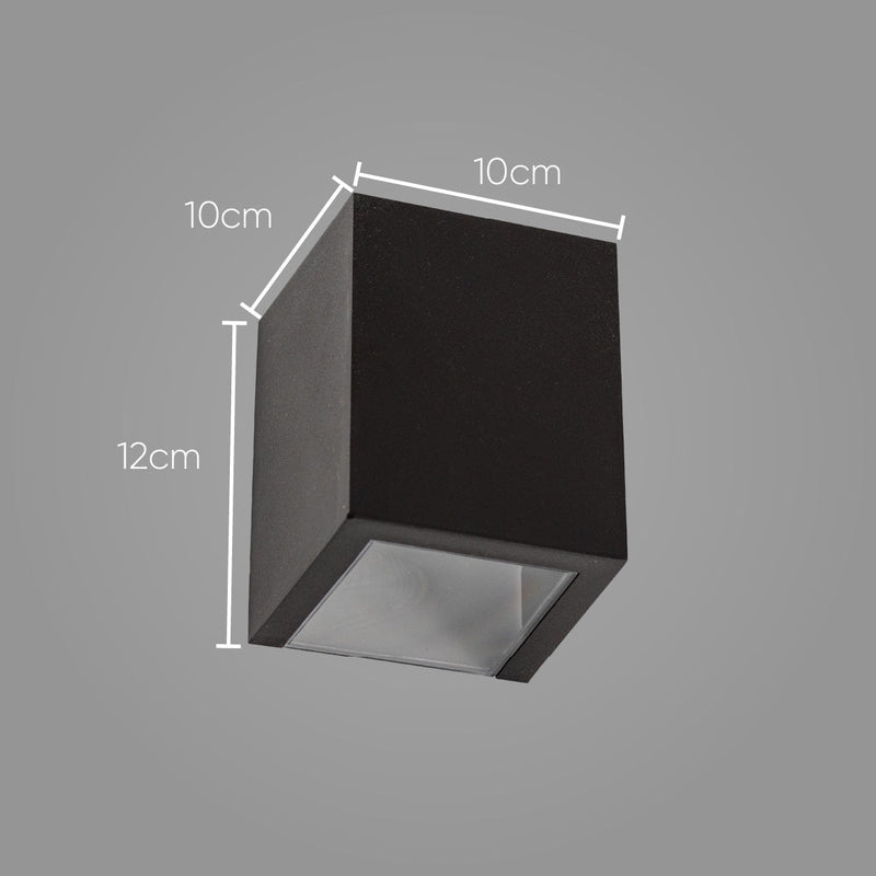 Arandela  Lumiária de Parede Efeito 2 Focos Sem Friso Box Policarbonato St1386