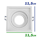 Spot Recuado Embutir Gu10 Para Gesso Sistema Click IL4716 St4716 *
